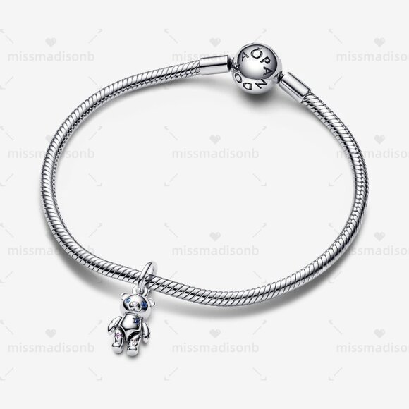 Pandora Movable Teddy Bear Dangle Charm - Picture 3 of 5